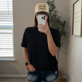 Droopy Pocket Tee - Black