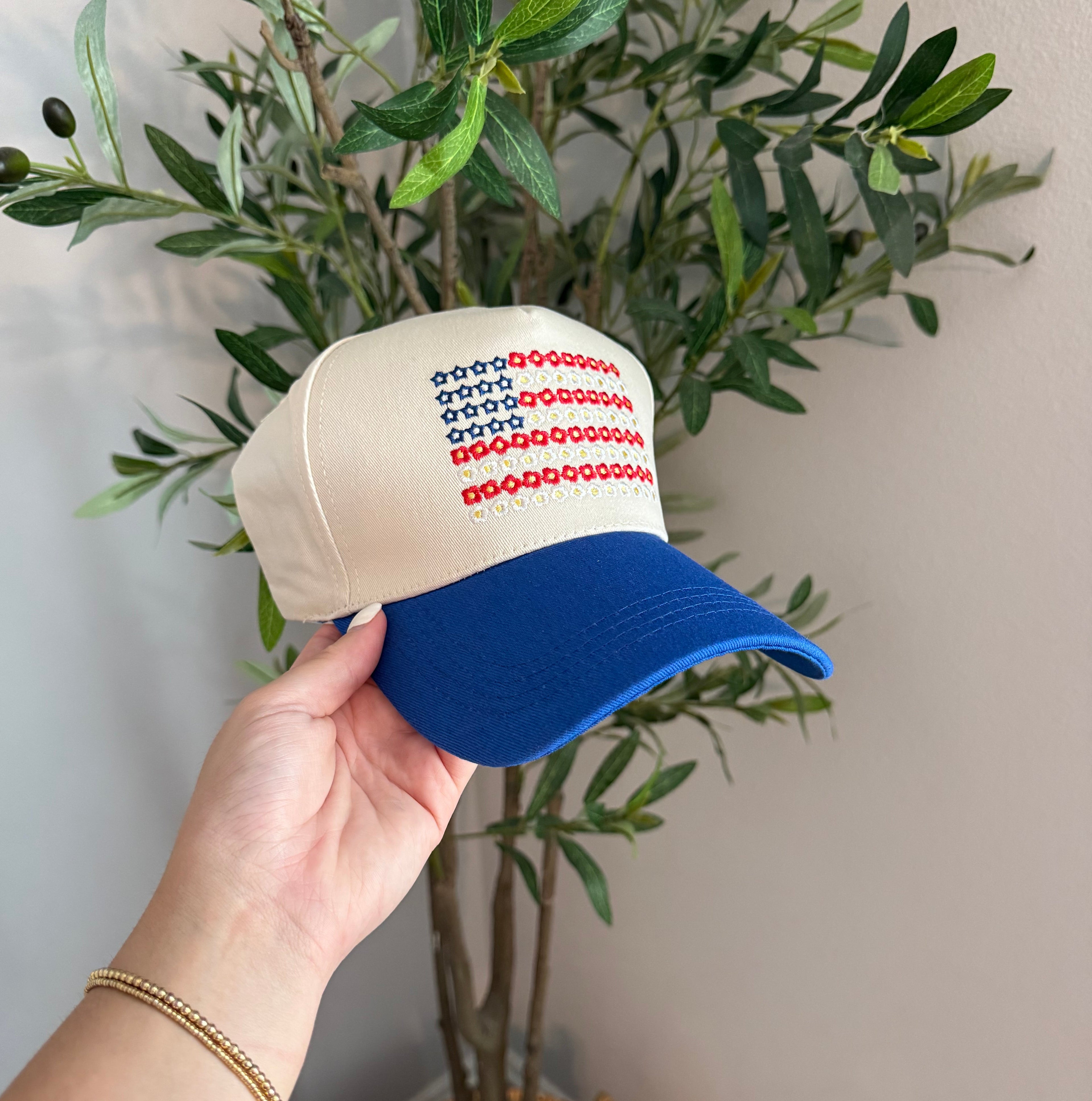 All American Trucker Hat - Blue