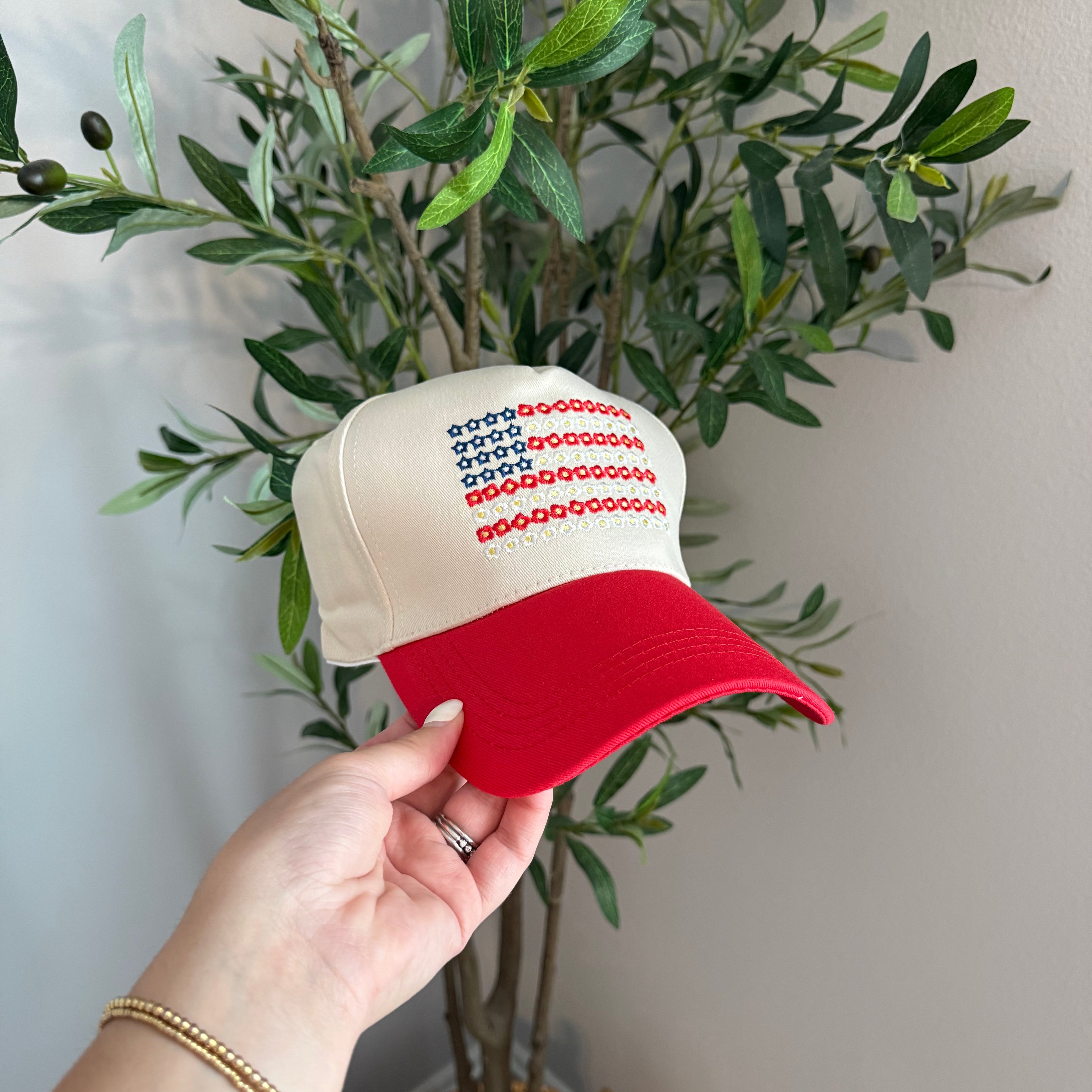 All American Trucker Hat - Red