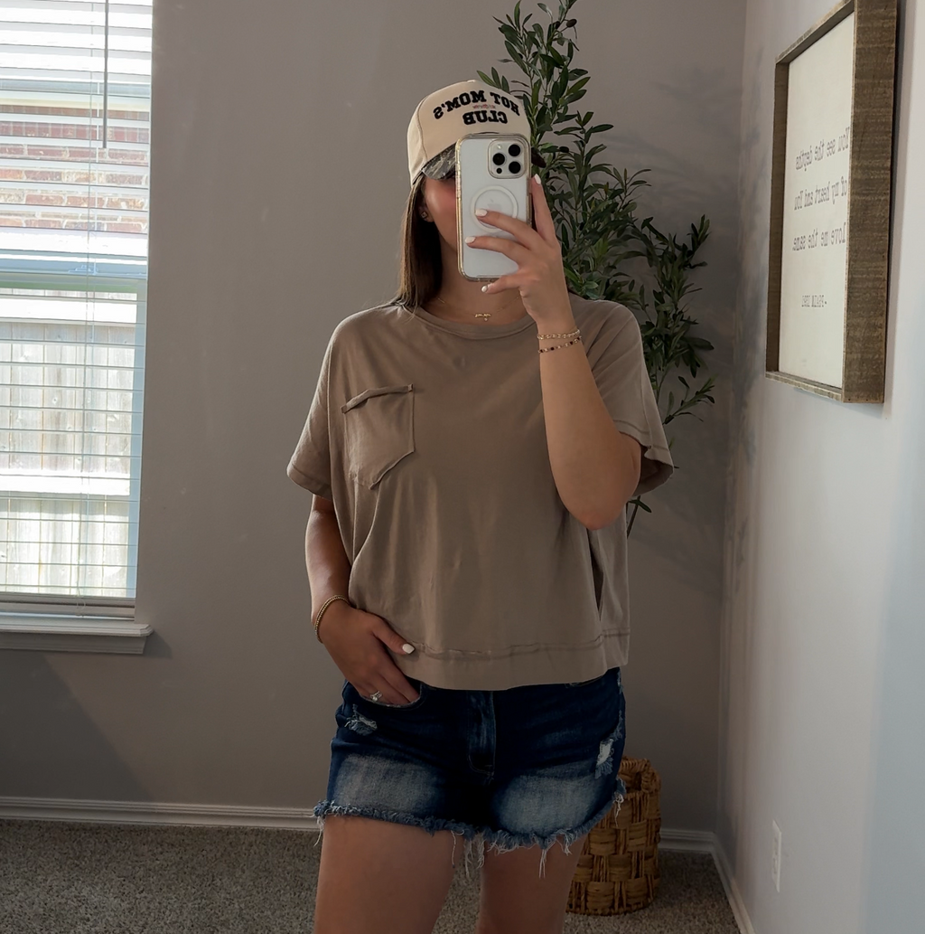 The Haven Pocket Tee - Ash Mocha