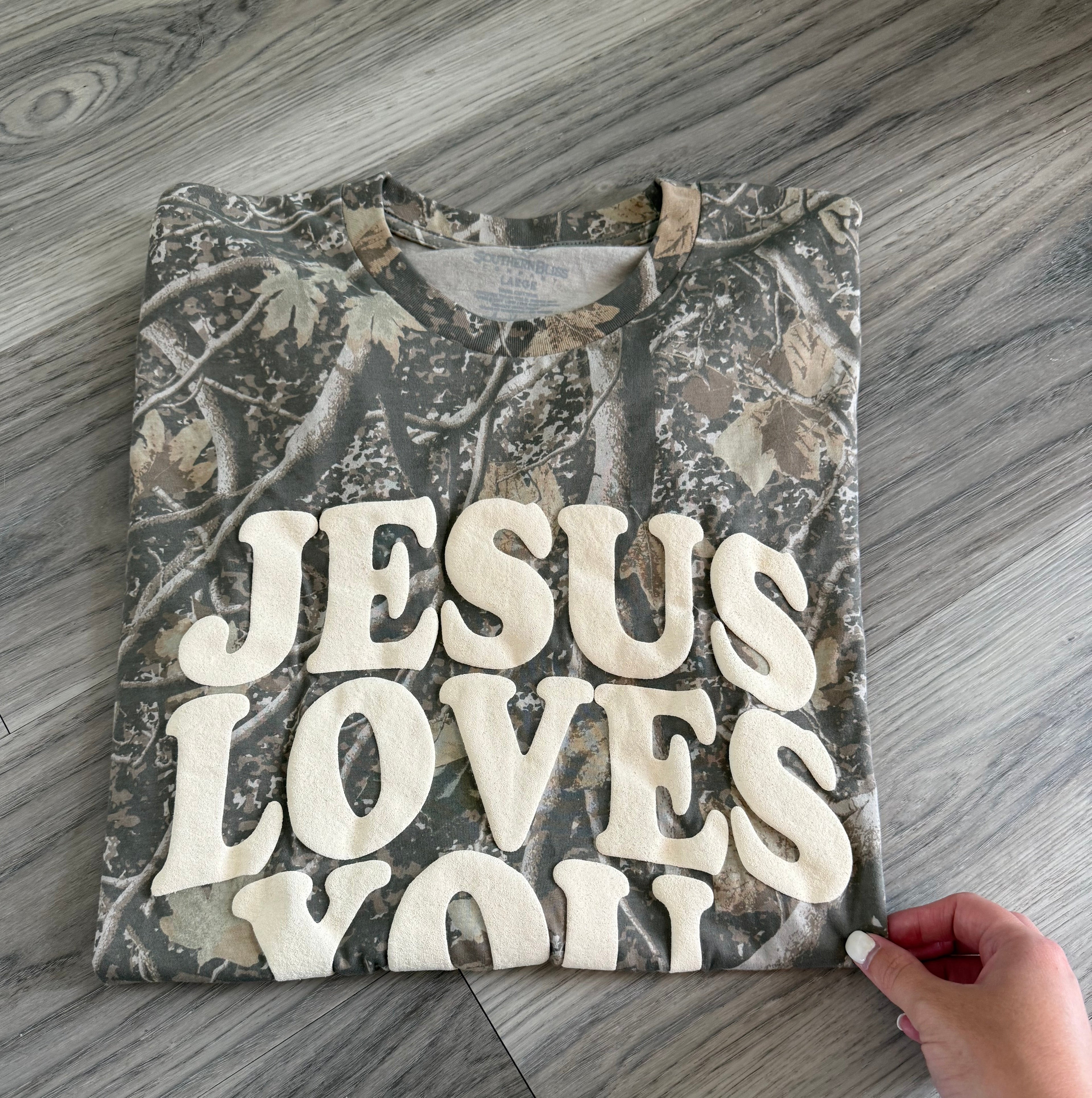 Jesus Loves You Camo Tee