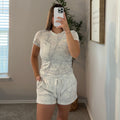 Camo Lounge Shorts - White