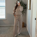 Wren Washed Fleece Lounge Pants - Ash Mocha