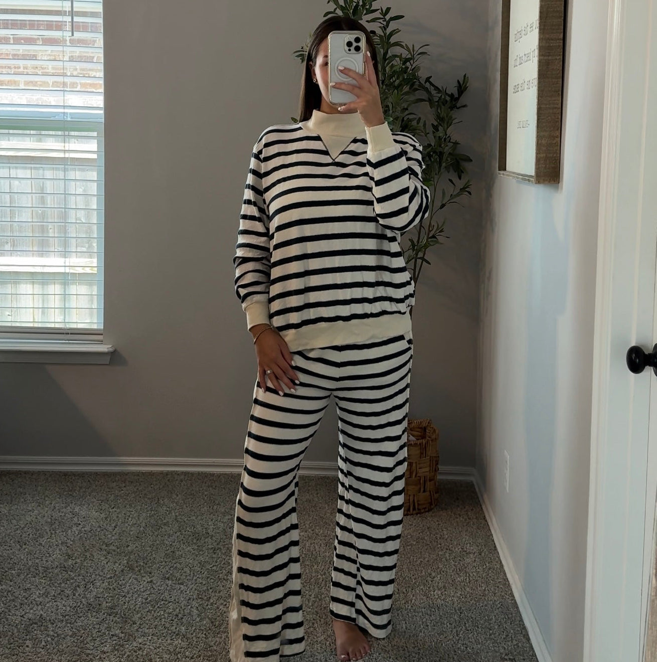 Ava Striped Lounge Set