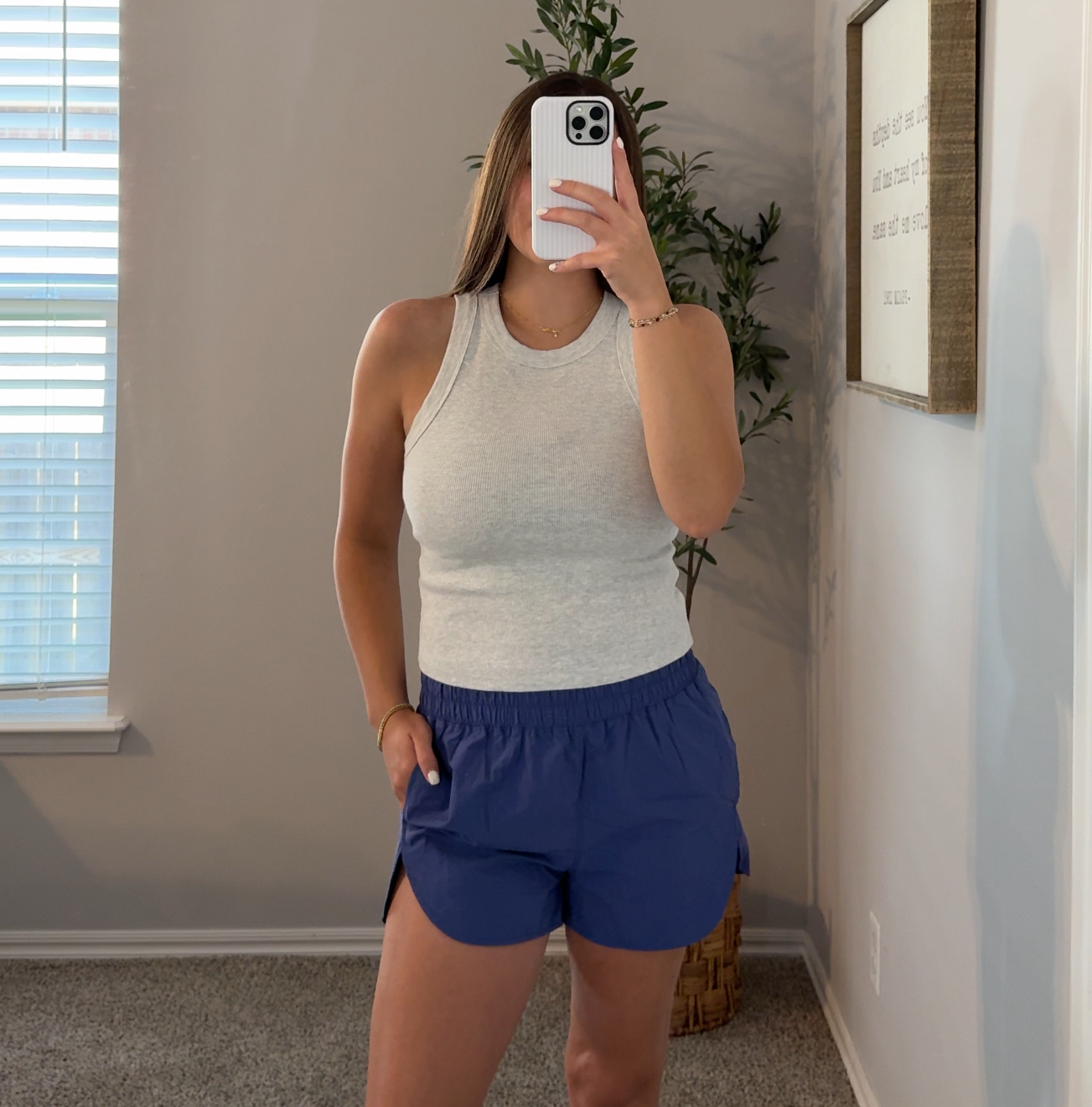Windbreaker Smocked Shorts - Marlin