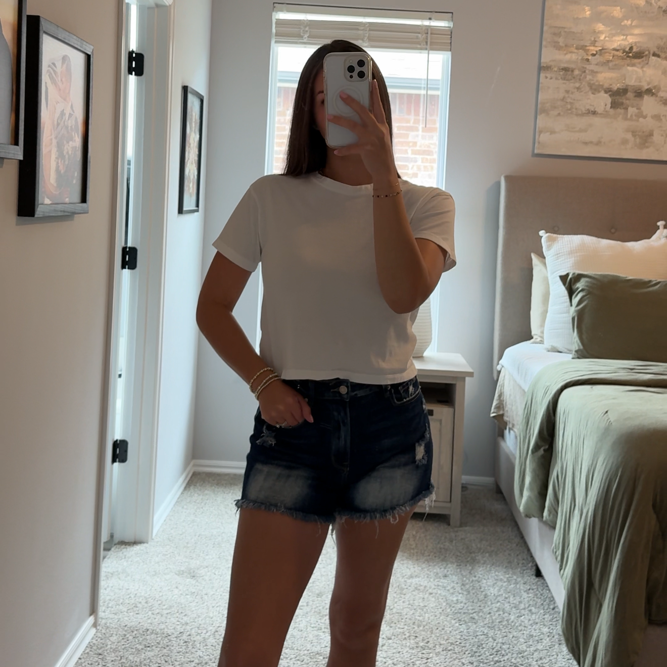 Comfort Stretch Denim Shorts