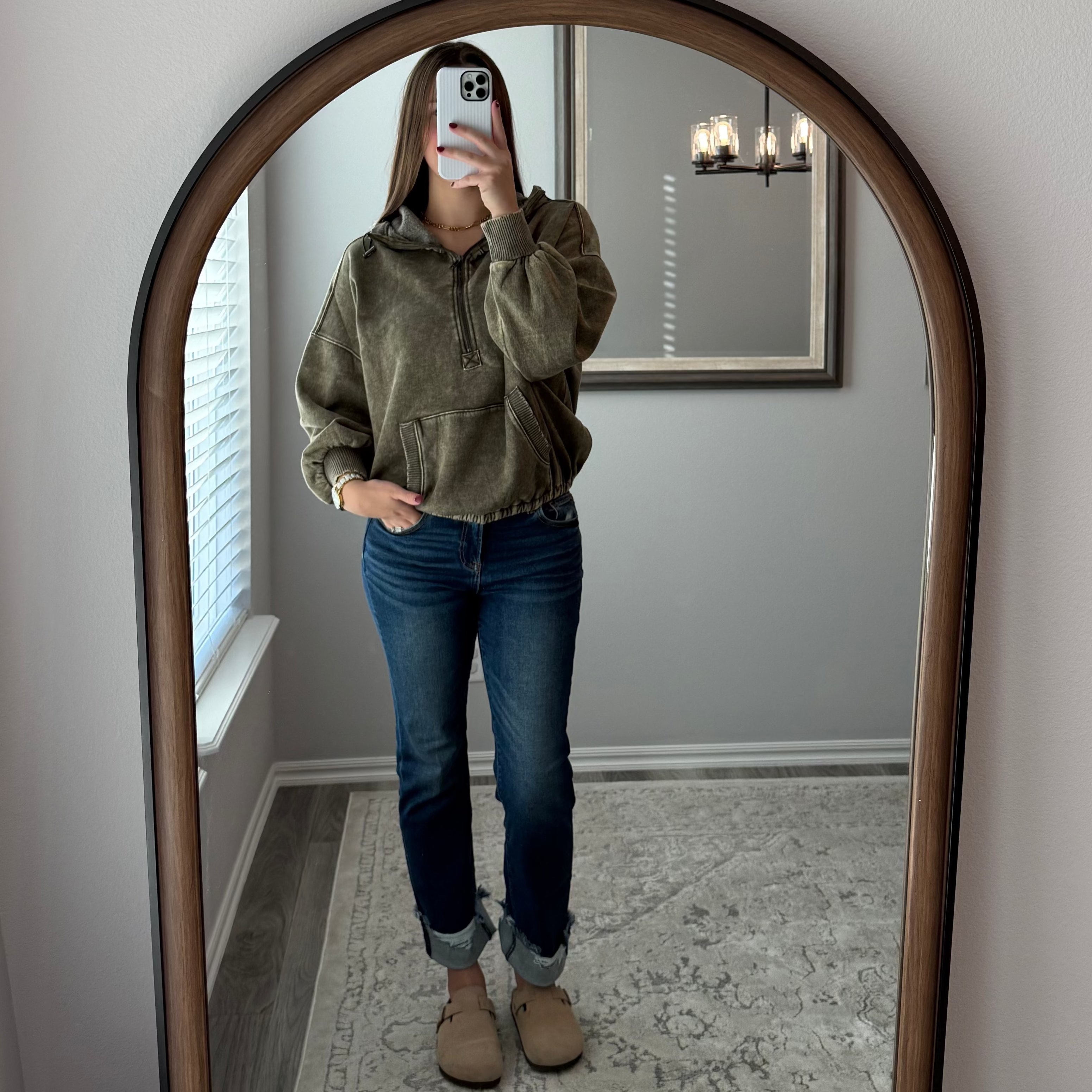 Maycie Pullover- Dark Olive